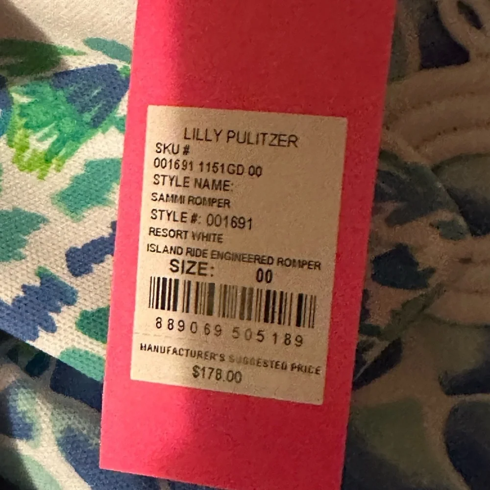 Lilly Pulitzer Sammi Romper Island Ride - Picture 2 of 2